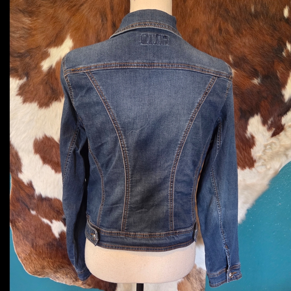 Earl Jeans Blue Denim Jacket with Stud Details - Picture 9 of 13